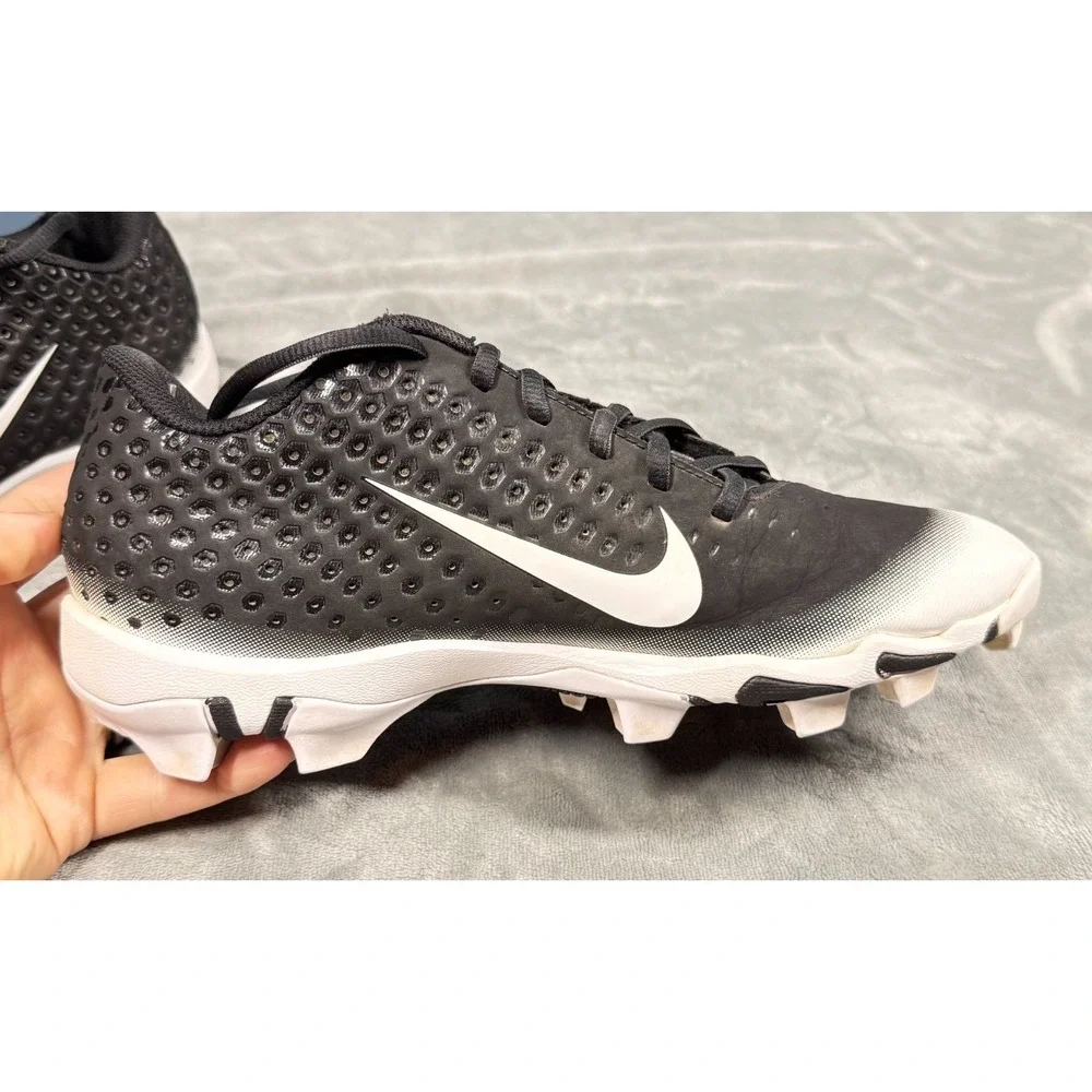 Nike Vapor Ultrafly Mens 8.5 Baseball Cleats Black White Molded